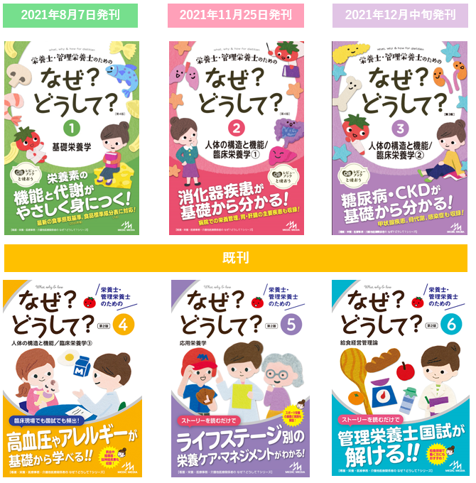 前6巻 | めざせ！管理栄養士！